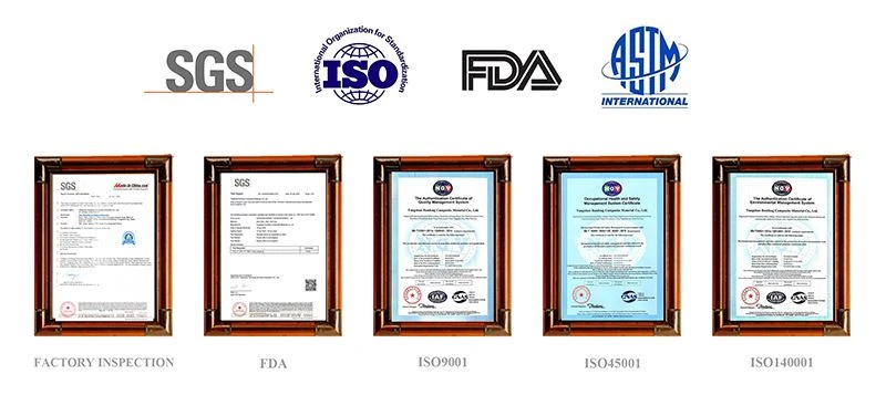 certificate ISO9001,ASTM,FDA,SGS