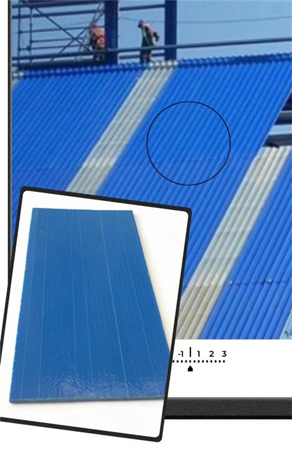 Blaue flache Glasfaserplatten, die in Lagerhäusern verwendet werden